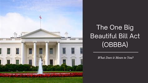 The One Big Beautiful Bill Act (OBBBA): What Does it Mean to You? — Michigan Financial Companies