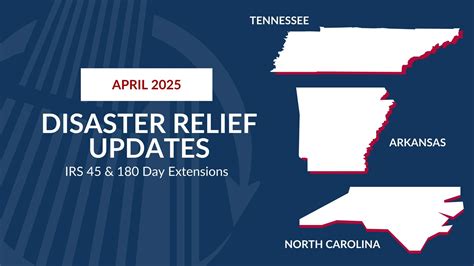 April 2025 disaster relief update