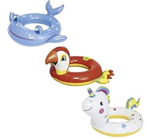 Bestway Happy Animal Swim Ring Assorted 84 x 76 cm : Amazon.in: Toys ...