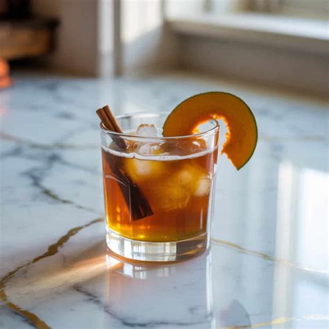 Pumpkin Bourbon Smash Cocktail Recipe - Thirsty Tales