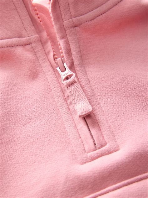 Buy Rose Pink Quarter Zip Sweatshirt (3mths-7yrs) from the Next UK ...