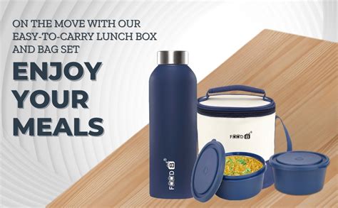 Buy FOOD 8 Treo Lunch Box, Microwave Safe & Insulated Tiffin Box- 3 ...