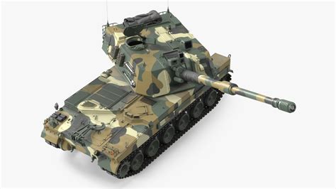 3D K9 Thunder South Korean Howitzer Rigged for Maya model | 3D Molier ...