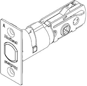Kwikset 81308 Square Corner Adjustable Deadbolt Latch, Polished Chrome ...