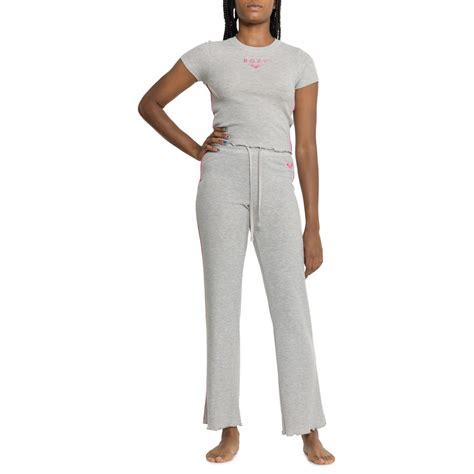 Roxy Waffle-Knit Tight Fit Pajamas - Short Sleeve - Save 51%