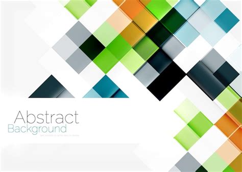 Square shape mosaic pattern design universal modern composition ...