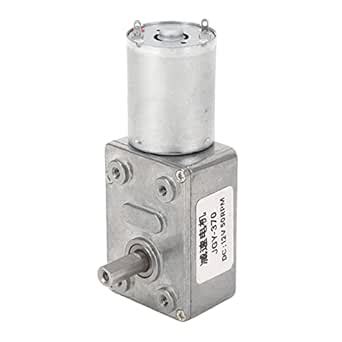 DC Motor, 12V DC Worm Gear Motor Easy Installation Zinc Alloy Shell ...
