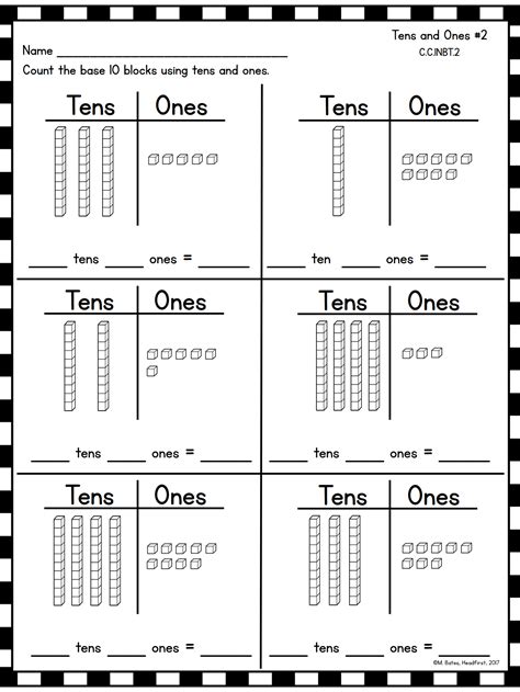 Tens And Ones First Grade