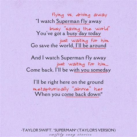 Man Of Steel…Or Stone? Taylor Swift's "Superman" Meaning, Explained ...