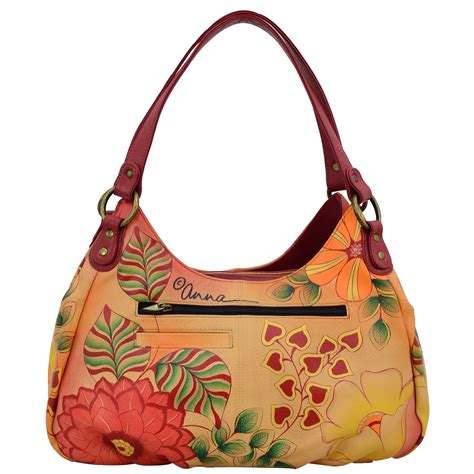 Large Ruched Hobo - 8078| Anuschka Leather India – Anuschka (IN)