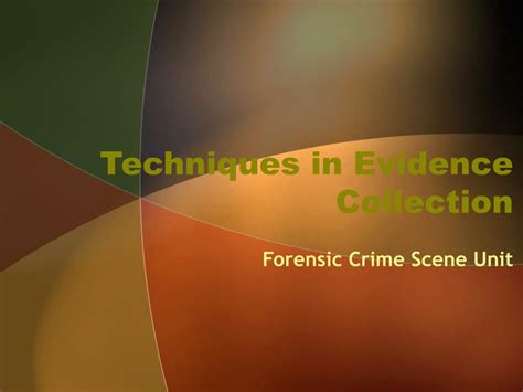 Image result for Evidence Collection Techniques