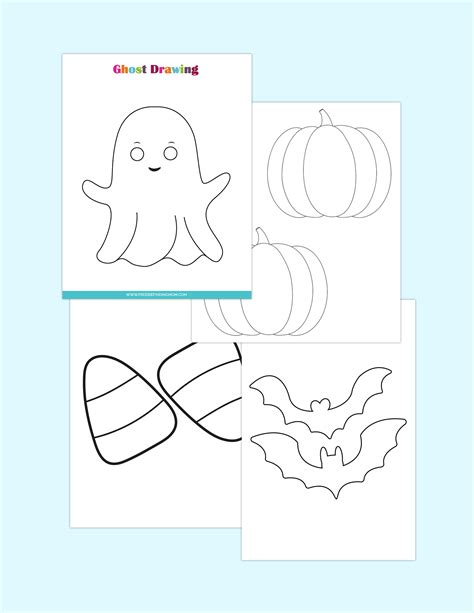 Free Printable Easy and Cute Halloween Drawings
