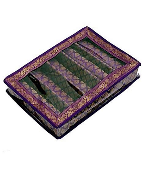 Kuber Industries Brocade 5 Rod Bangle Box, Purple – GlobalBees Shop