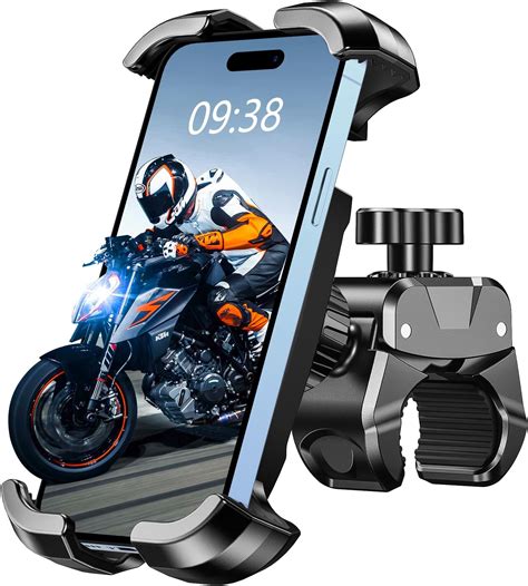 CIRYCASE Bike Phone Holder with [Heavy-Duty Clamp], [All-Around Secure] Motorbike Phone Holder ...