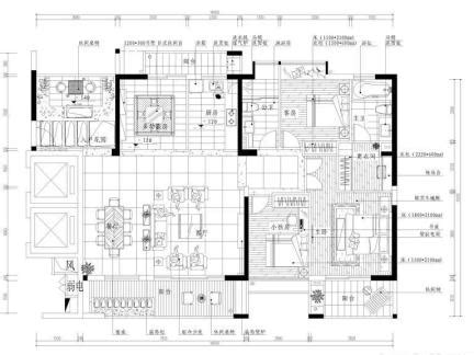 130平米三室两厅房子装修效果图 - 装修公司