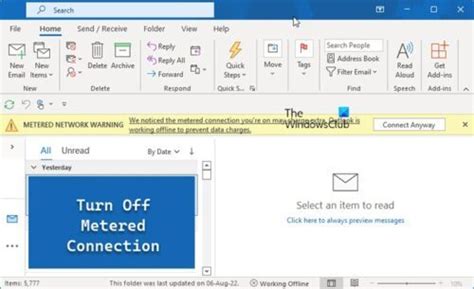 Image result for Windows Metered Connection Warning