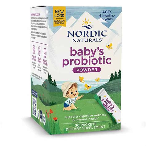 Nordic Naturals Baby's Probiotic Powder - Packets - Free 2 to 4 Day ...