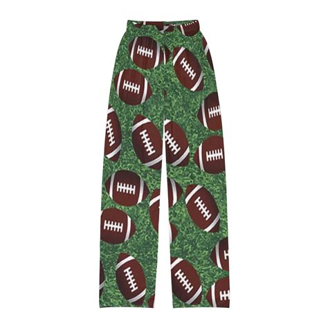 Kids Pajama Pants Football Themed, Football Lovers Kids Pj Pants, Child ...