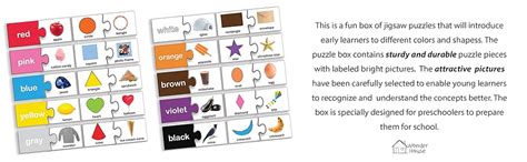 Buy Wonder House Books Early Learning Colors and Shapes Puzzle Box for ...