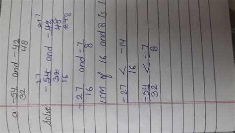 check the equality of two rational number by finding by LCM of their ...