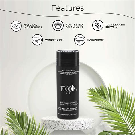 Buy TOPPIK HAIR BUILDING FIBERS DARK BROWN 12 - 27.5 GM UNIV Online ...