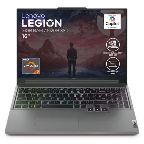 Amazon.in: Buy Lenovo Legion Slim 5 16ARP9 Laptop | 16" WQXGA AMD Ryzen ...