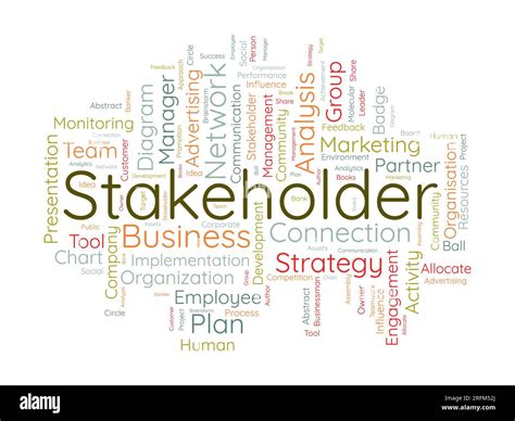 Word cloud background concept for stakeholder. employee diagram ...
