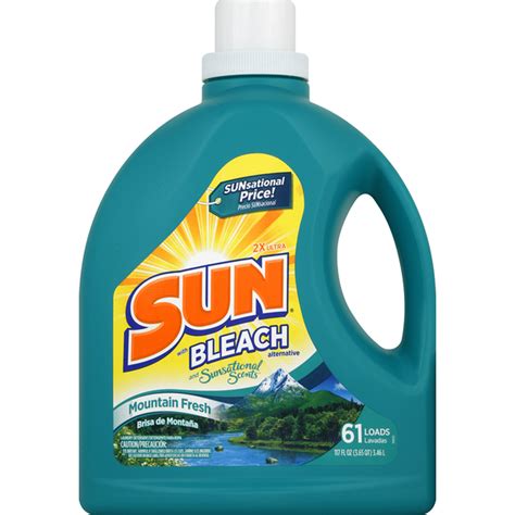 Sun Laundry Detergent, 2X Ultra, with Bleach Alternative, with ...