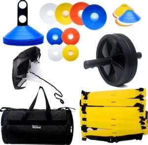RIO PORT Agility Ladder, Resistance ,18 disc Cones,DUFFLE Bag AB ROLLER ...