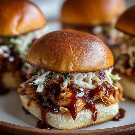 BBQ Chicken Sliders with Creamy Coleslaw – Easy 45-Minute Recipe