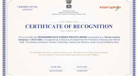 DIPP Registration Number : DIPP63027 - CompData - Corporate Information ...