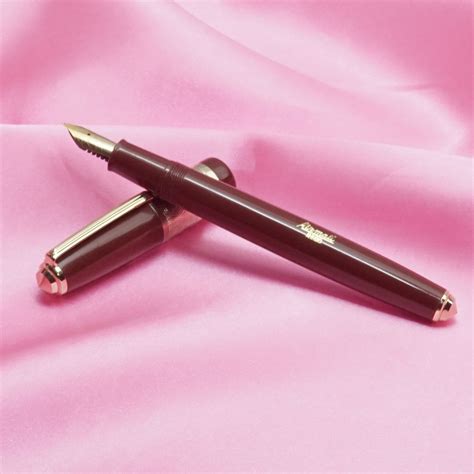 Airmail 71JG Brown Color Body With Gold Designed Clip Fine Nib ...