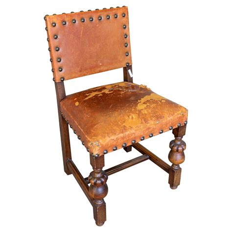 Pair Spanish Tooled Leather Antique Chairs at 1stDibs | the number of ...