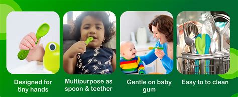Chic Buddy Ultra Care Soft Tip And Easy Grip Silicone Baby Spoon Set ...