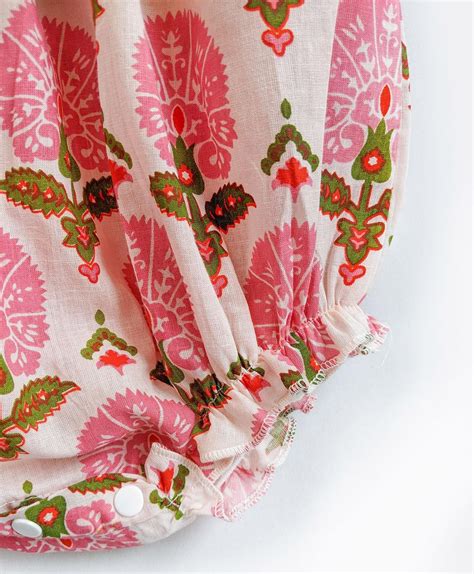 TIE KNOT FLORAL ROMPER - kinderbees