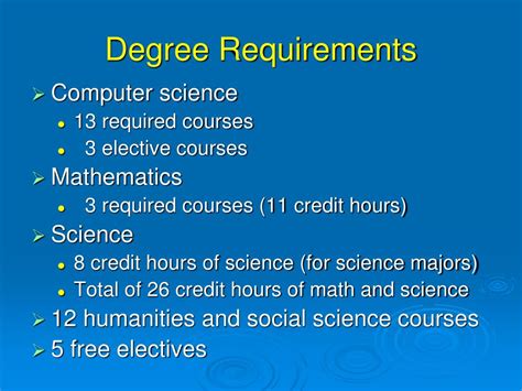 Image result for Computer Science Requirements