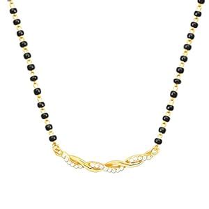 Buy Wynona american diamond short gold plated ad traditional ...