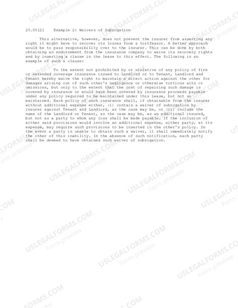 Waivers of Subrogation - Memic Waiver Of Subrogation Form | US Legal Forms