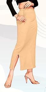 SCUBE DESIGNS Flare Saree Shapewear Petticoat for Women, Polylycra ...