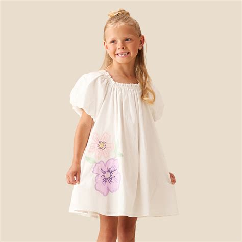 Angel & Rocket Girls Printed White Dresses
