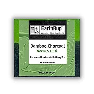 Buy EarthRup Charcoal Soap For Women And Men | Enriched With Neem And ...