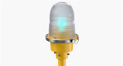 Runway Edge And Taxiway Lights Type 01 ON And OFF Clean And Dirty 3D ...