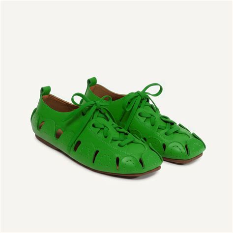 Green Leather Amigo Lace-Up Sneakers – Costoso Italiano