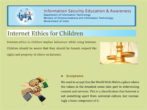 Internet Ethics for children - ISEA