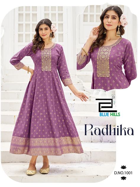 Blue Hills Radhika Printed Anarkali Long Kurtis Collection