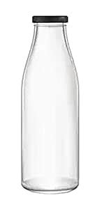 SILVERSHADE Transparent 500ml Milk Bottle with 43mm Neck|Multipurpose ...
