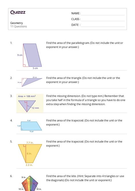 Image result for Basic Geometry Formulas6th Grade