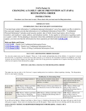 Fillable Online courts oregon FAPA Packet 2A - courts oregon Fax Email ...