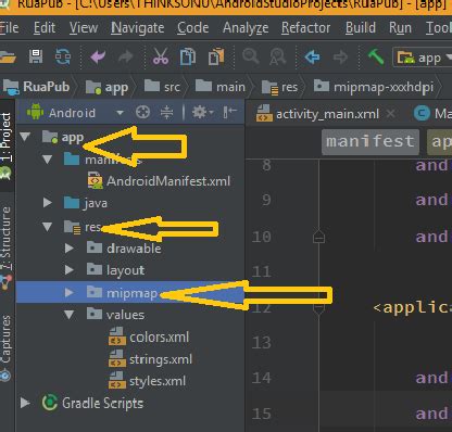 Android Studio Change App Icon 的图像结果