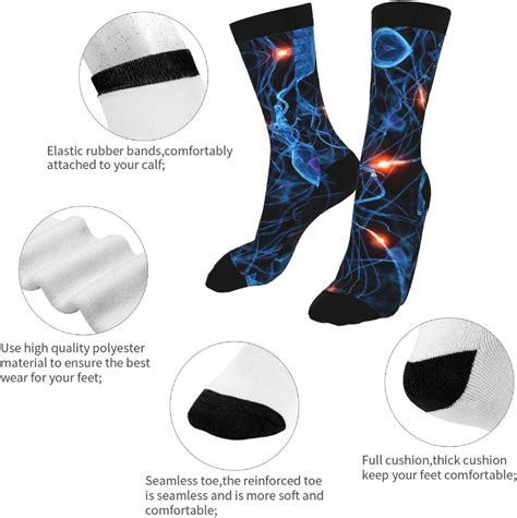 YISHOW 3d Brain Cell Neuron Neurology Unisex Printing Socks India | Ubuy